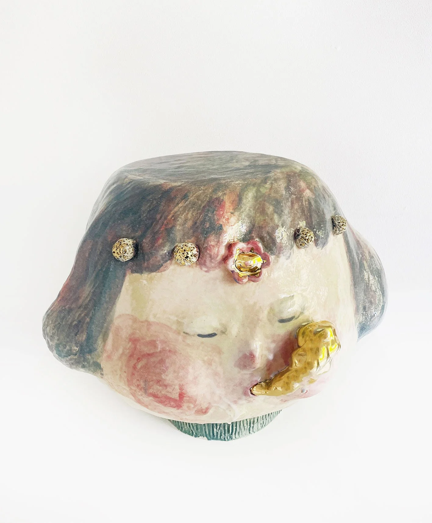 どんぐりアート♡桜満開トライアングルリース　メジロちゃん乗せ♡ sculptures — Shop — Designani
